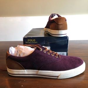NWT Polo Ralph Lauren burgundy sneakers 11.5